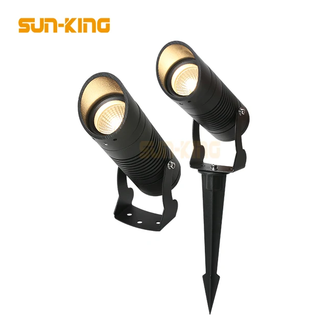 12v 24V waterproof ip65 aluminum 10W 15W COB outdoor pathway spotlight lawn lamp landscape spot light led spike garden light