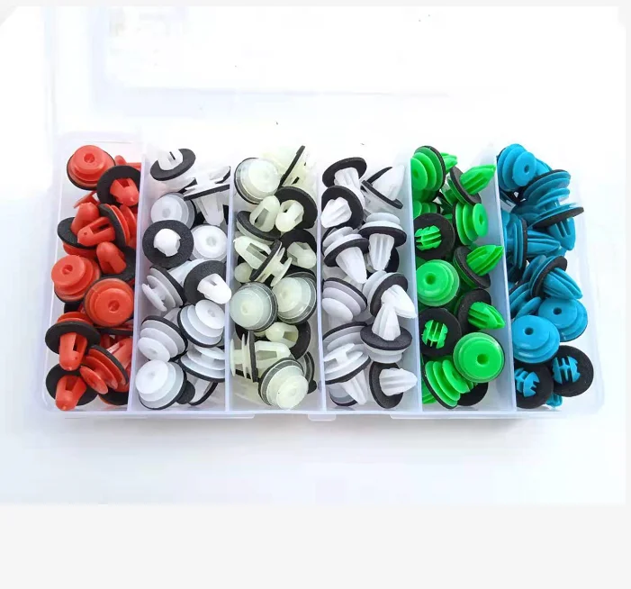  Bumper Retainer Clips Car Plastic Rivets Fasteners Push Kit Most Popular Sizes Auto Pin