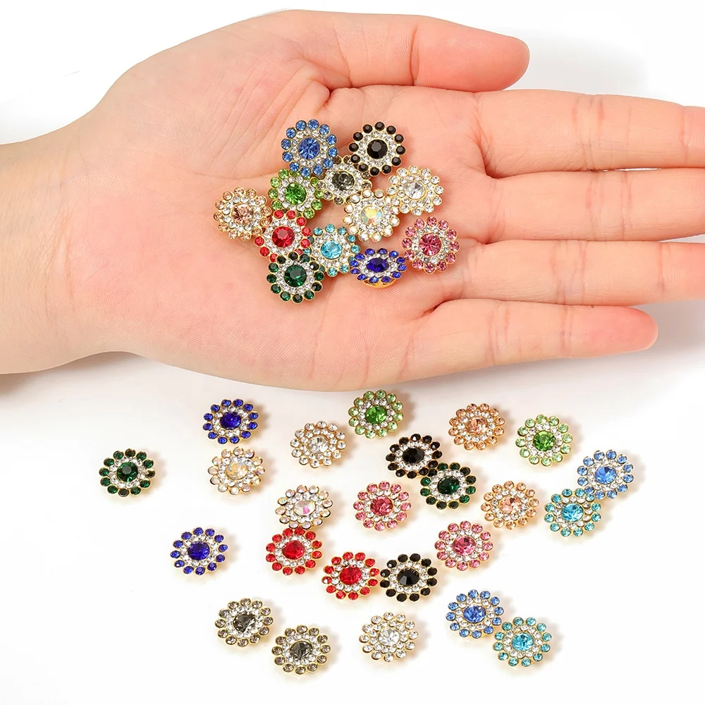 Crystal Claw Rhinestone Flatback Sewing Cabochons Bezel Beads for Jewelry Making DIY Needlework Bows