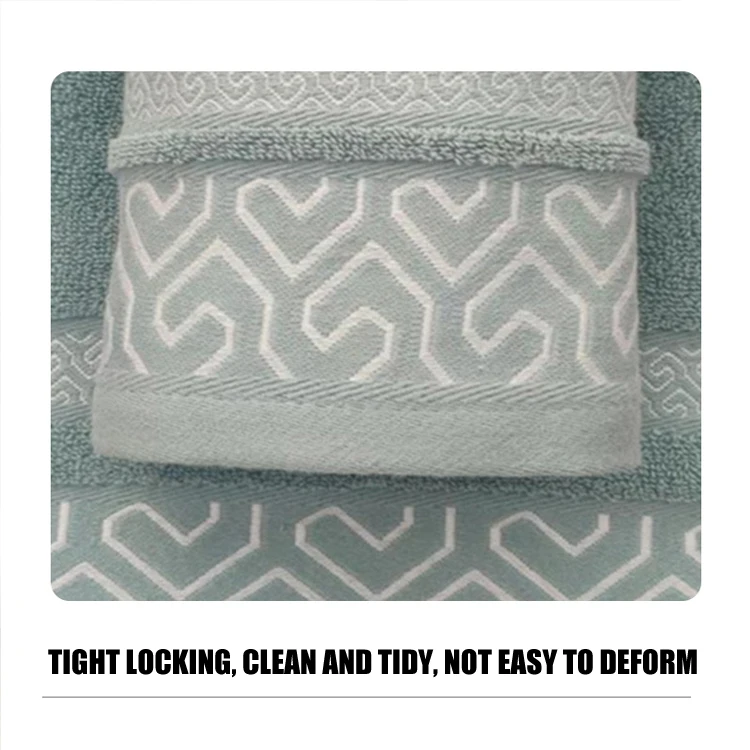 SunnyHope Factory Wholesale Face Bath Towel Set Custom 100% Cotton Soft Absorbent Thickened High-Density Hotel Gift