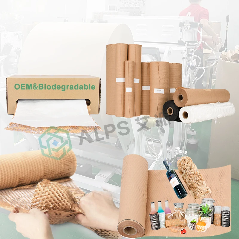 
Manufacturer Wholesale Protective Cushion Wrap Ecofriendly Recyclable Manual Packaging Paper Honeycomb Core 