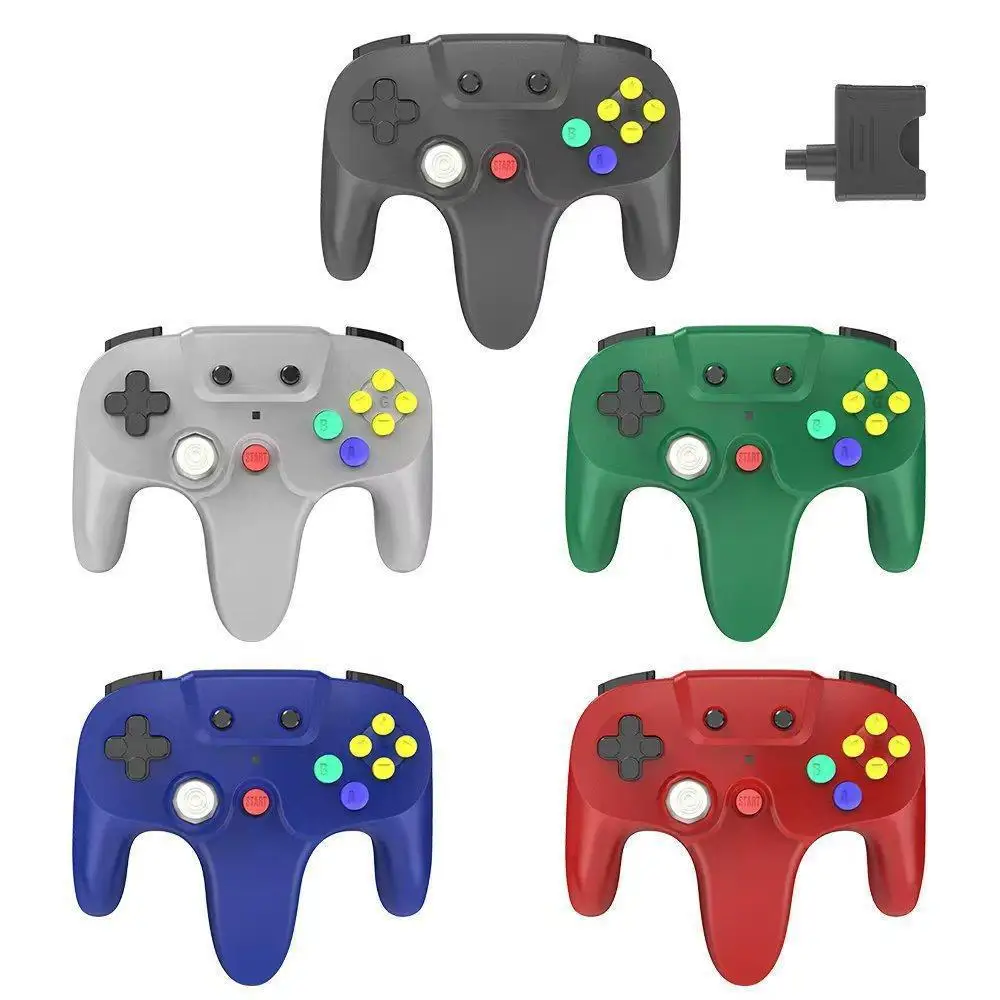 2.4G Wireless Gamepad For Nintendo 64 N64 Remote Gaming Controller Joystick Manette Joypad Handle Control