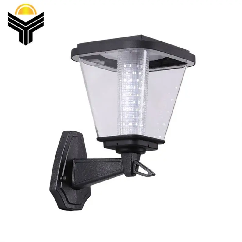 Индивидуальные оптовая продажа Лидер продаж квадратный Наружное освещение Солнечный светодиодный границы настенный светильник