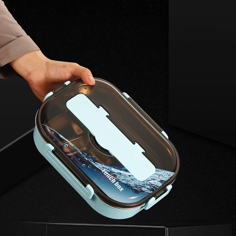 Lunch Box For Kids With Compartments 304 Stainless Steel Japanese Bento Box Microwave Heating Food Container Tableware