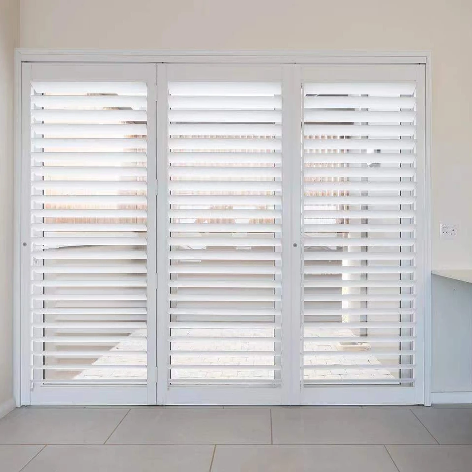 Fashion Stype Slat Plantation Shutter Louvre Blinds for Doors and Windows
