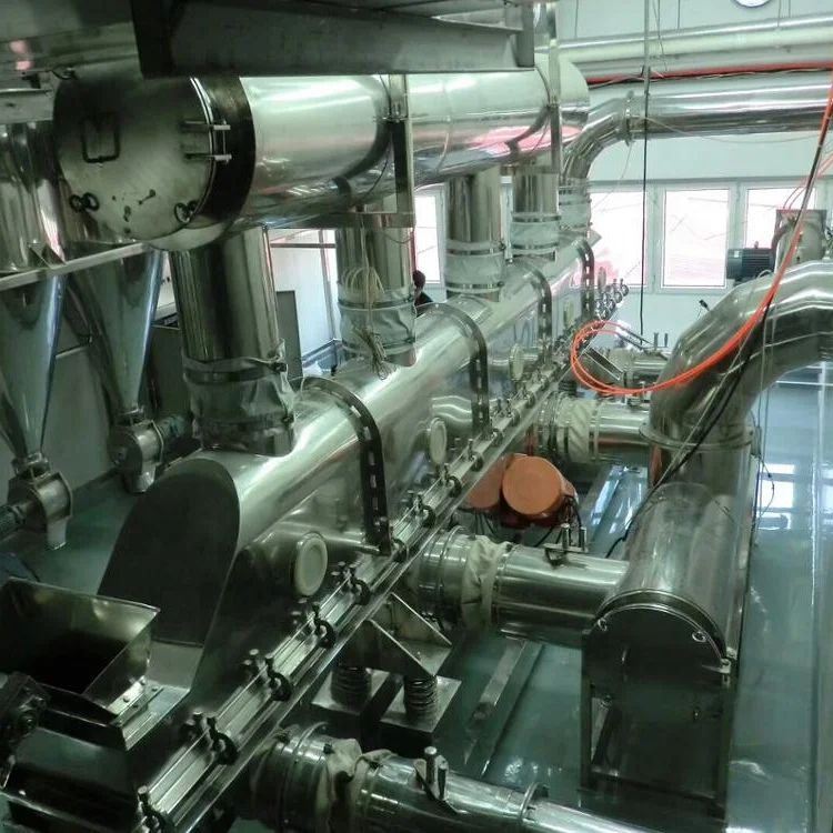 China type seasoning granules continuously vibrating fluid bed dryer