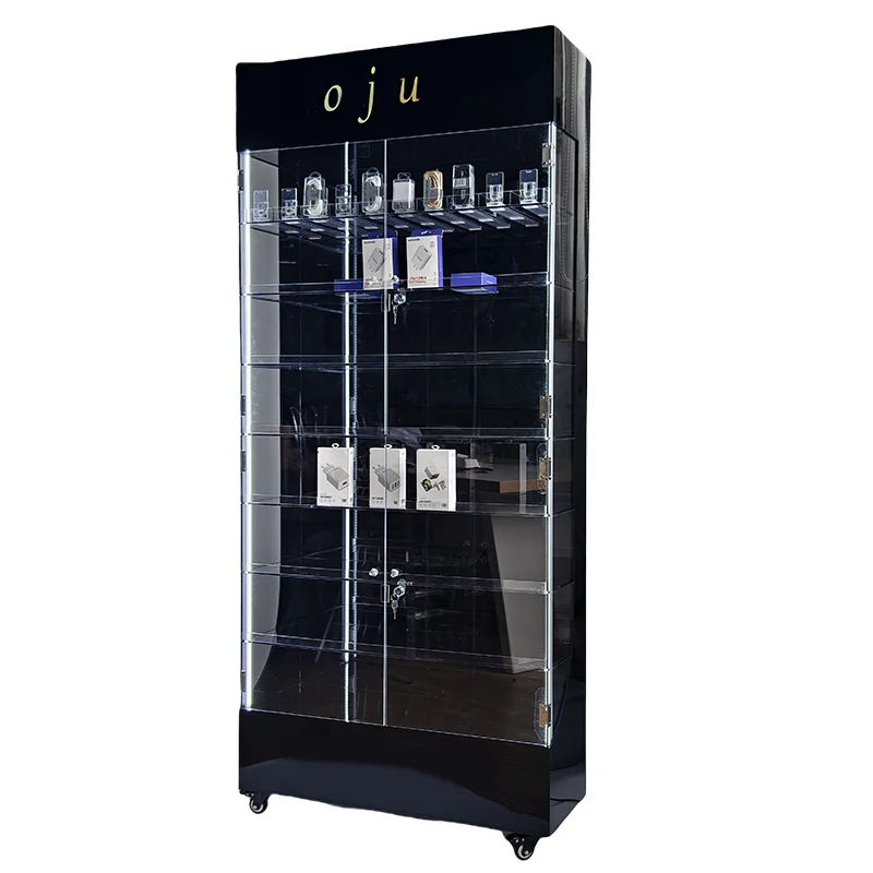 Retail Shop Furniture Acrylic Frame Showcases cigarette Display Tobacco Store oil Cabinet Display Case Smoke Shop Display rack