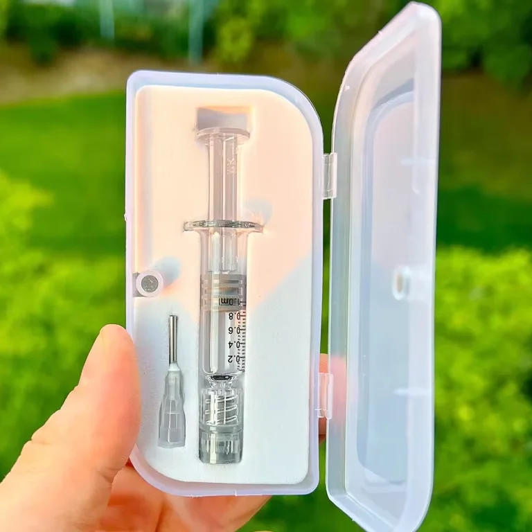 Glass Applicator Luer Lock Syringes w/ Measurements 1ML Metal Plunger