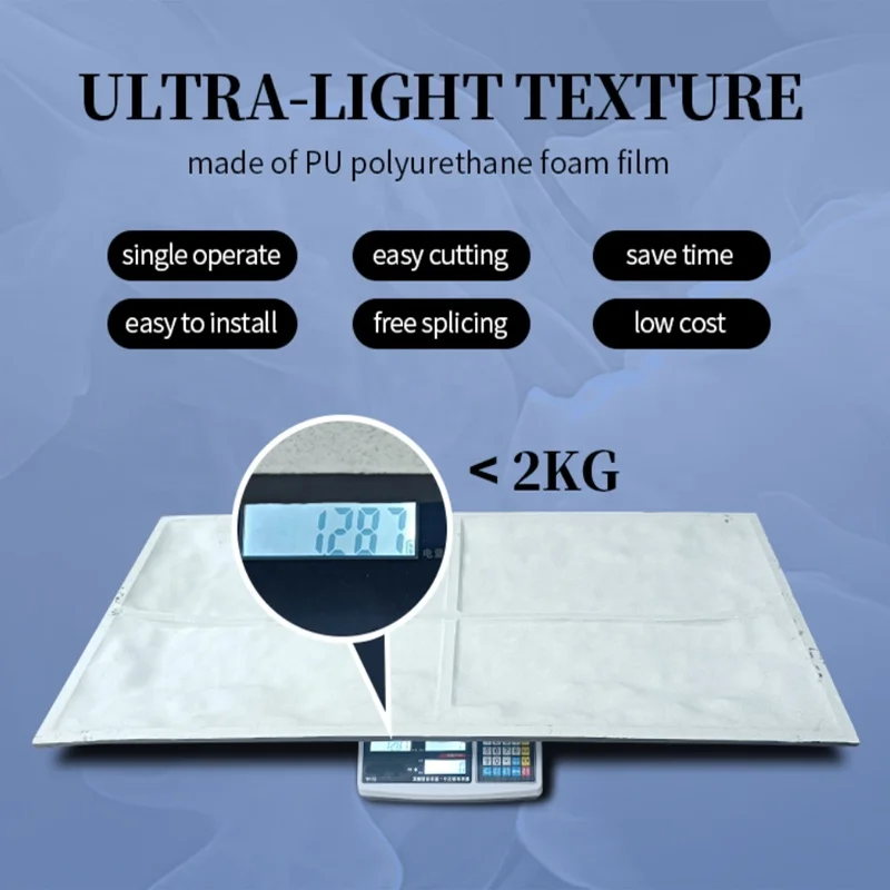 High Quality 600x1200mm Large Square 3d PU Components Faux Stone Wall Panel