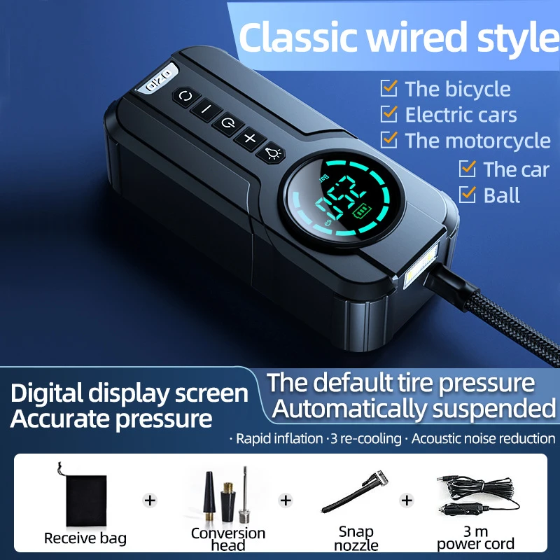 Fast response Time Portable Tire Inflator Compressor 12V for Cars It uses the same battery as Tesla