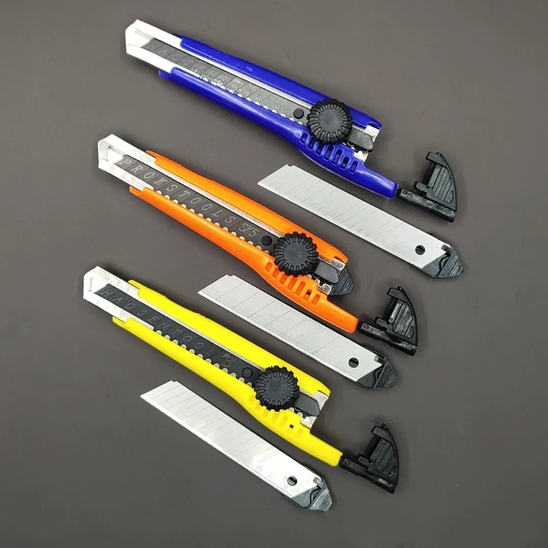 Quick Change Folding Utility Knife for Cutting Box Paper Pocket Knife Stainless blade