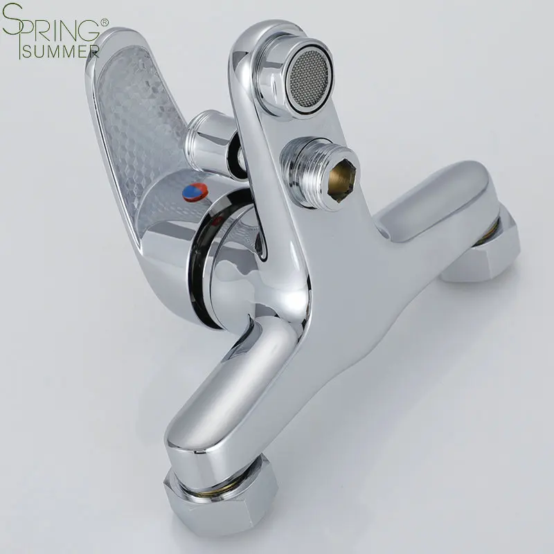 SPRING SUMMER Economic Bathroom Bath Mixer Tap With Shower Bath Shower Faucets