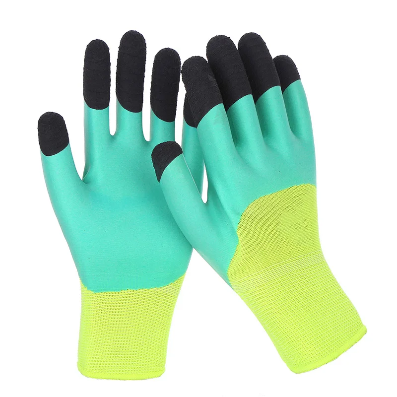 Construction Wholesale safety gloves Industrial Hand Gloves Latex Foam Coated Gloves for garden