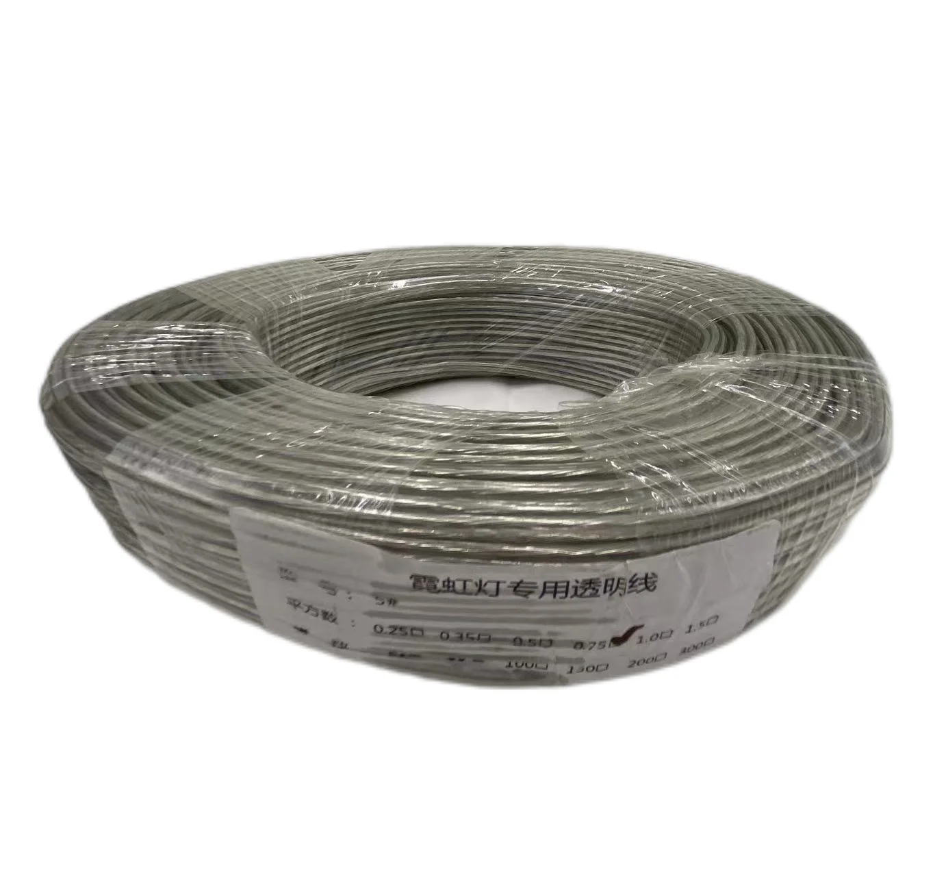 Various lengths transparent wires for LED neon strip flex light  connector accessories