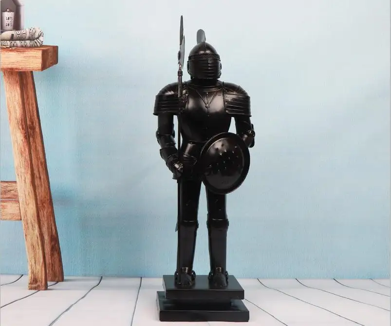 New design Metal crafts decoration Antique Medieval Knight Model Roman Armor Suits Knight