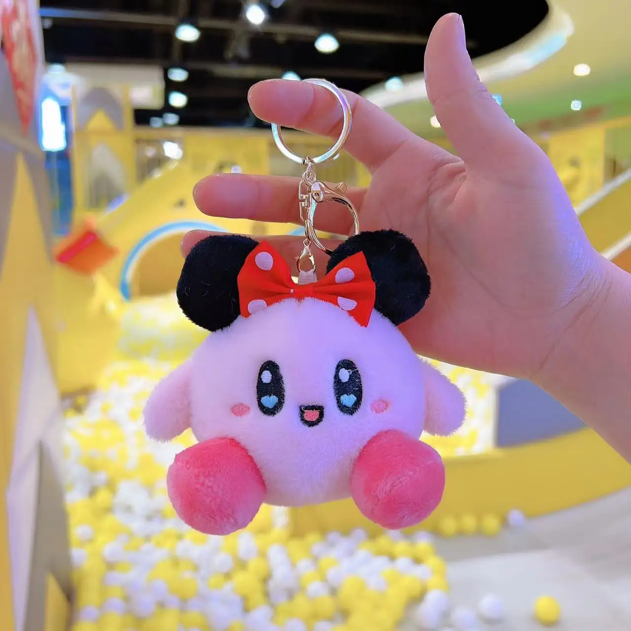 Cute Cartoon Girl Star Kabi Pendant Plush Toy Doll 10cm Small Cotton Keychain Customizable Logo Soft Characteristic Wholesale