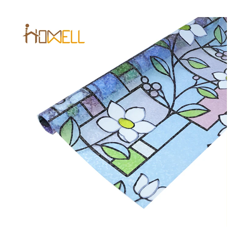 Цветная точечная 3d-пленка для окон из ПВХ с УФ-управлением дома и спальни