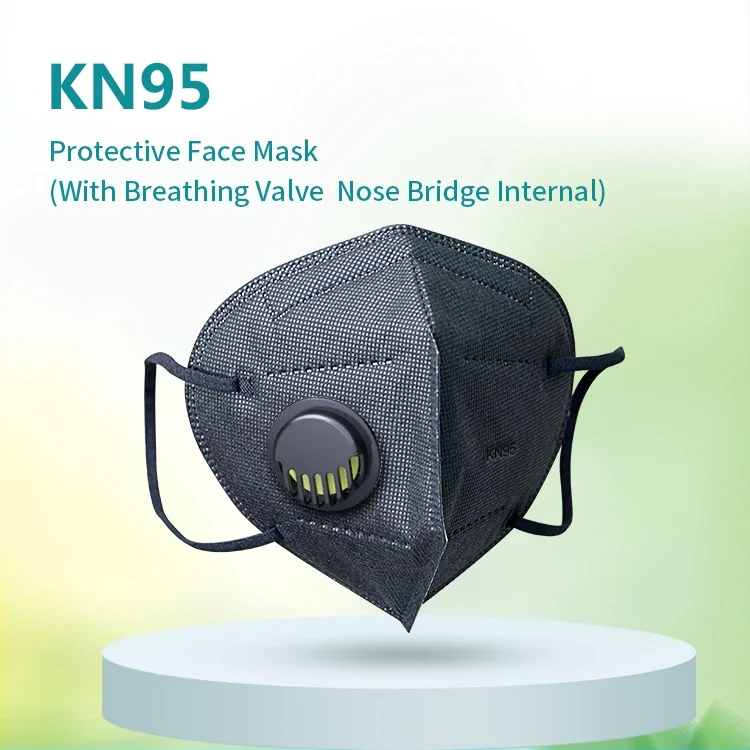 
Wholesale Medical black Mask Face Color Facemask Disposable Black Kn95 mask With Filter 