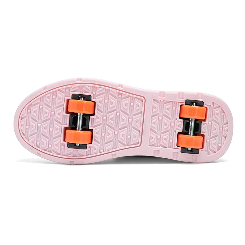 Kids Roller Shoes Boy Girl Sneakers With Wheels Become Sport Sneaker With Led For Christmas Birthday Children Show Gift