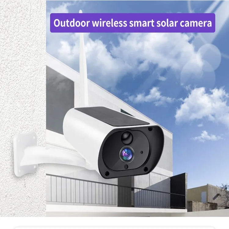 Панели солнечных батарей вместе Wi-Fi камеры видеонаблюдения HD 1080P обнаружения движения Открытый ИК ночного видения охранной сигнализации солнечные