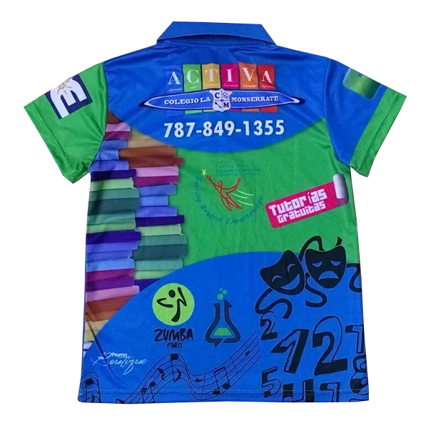 Wholesale custom Polo neck sport T-shirts available with custom prints and logos