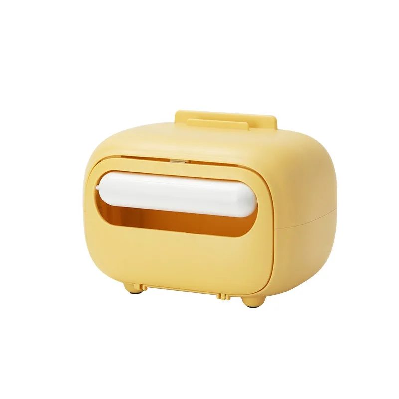 Luxury Plastic Desktop Tissue Box Sesame New Product Ideas TV Shape Phone Holder and Decorative Paper Towel Case