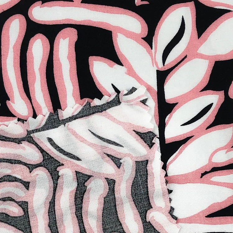 WOVEN RAYON POPLIN PRINTED FABRIC