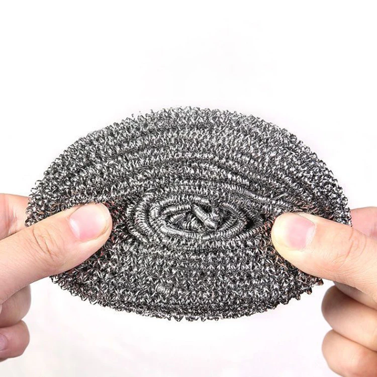DS2732 Flexible Scrubber Pads for Cleaning Dishes Pots Pans Grills and Sinks Metal Scourer Sponge Steel Wool Scrubbers