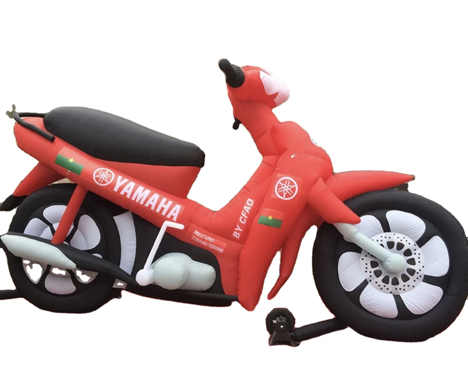 Custom inflatable motorcycle of play event for advertising