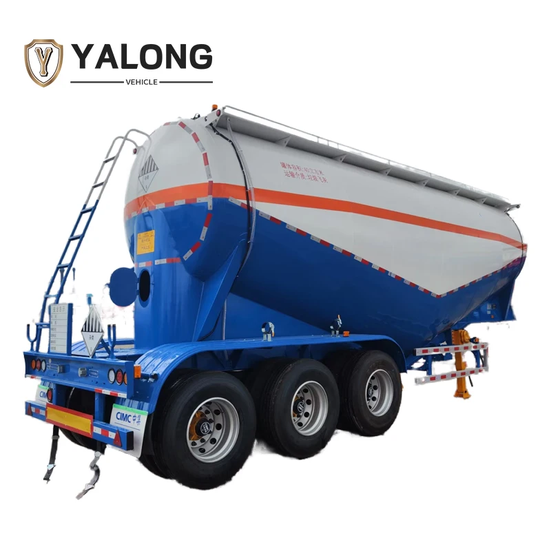 High Quality Bulk Cement Transport Truck Trailer Semi-Trailer Carriers with Air Compressor Made from Steel