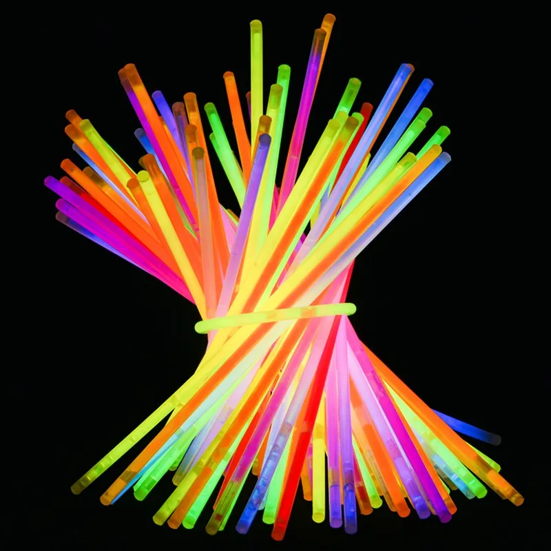 Wholesale Neon Party Glow Necklaces And Bracelets With Connectors Decorations Light In The Dark Sticks