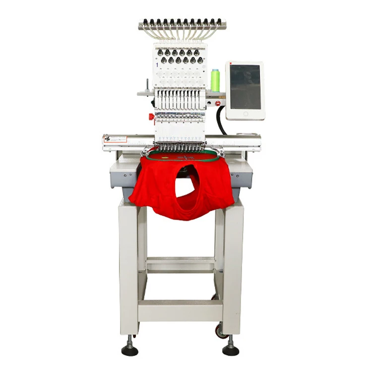 Hot sale multifunctional single head 12/15 needles computerized embroidery machine with good price