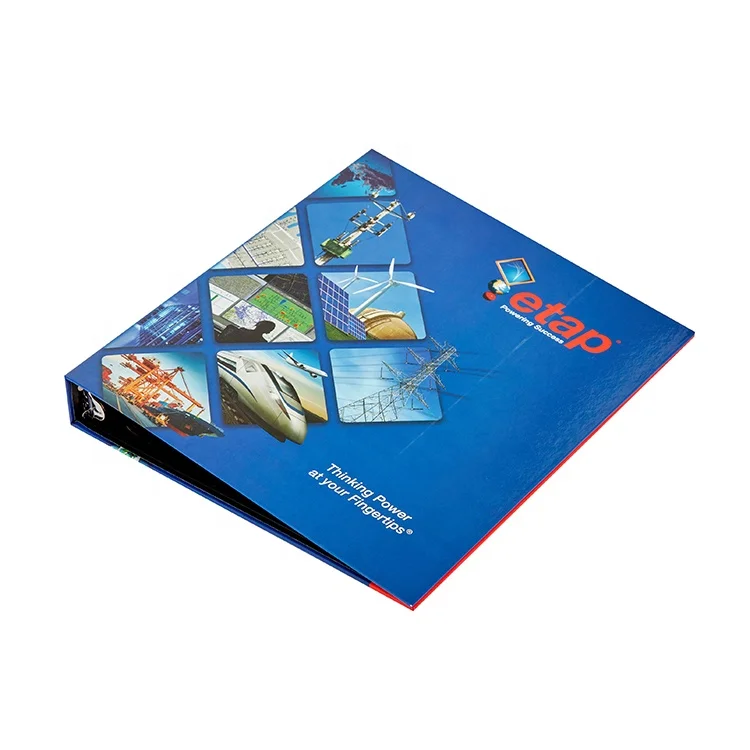 Hardcover custom binders OEM Logo printed 3 Hole Rings a6 binder wholesale paper file folder