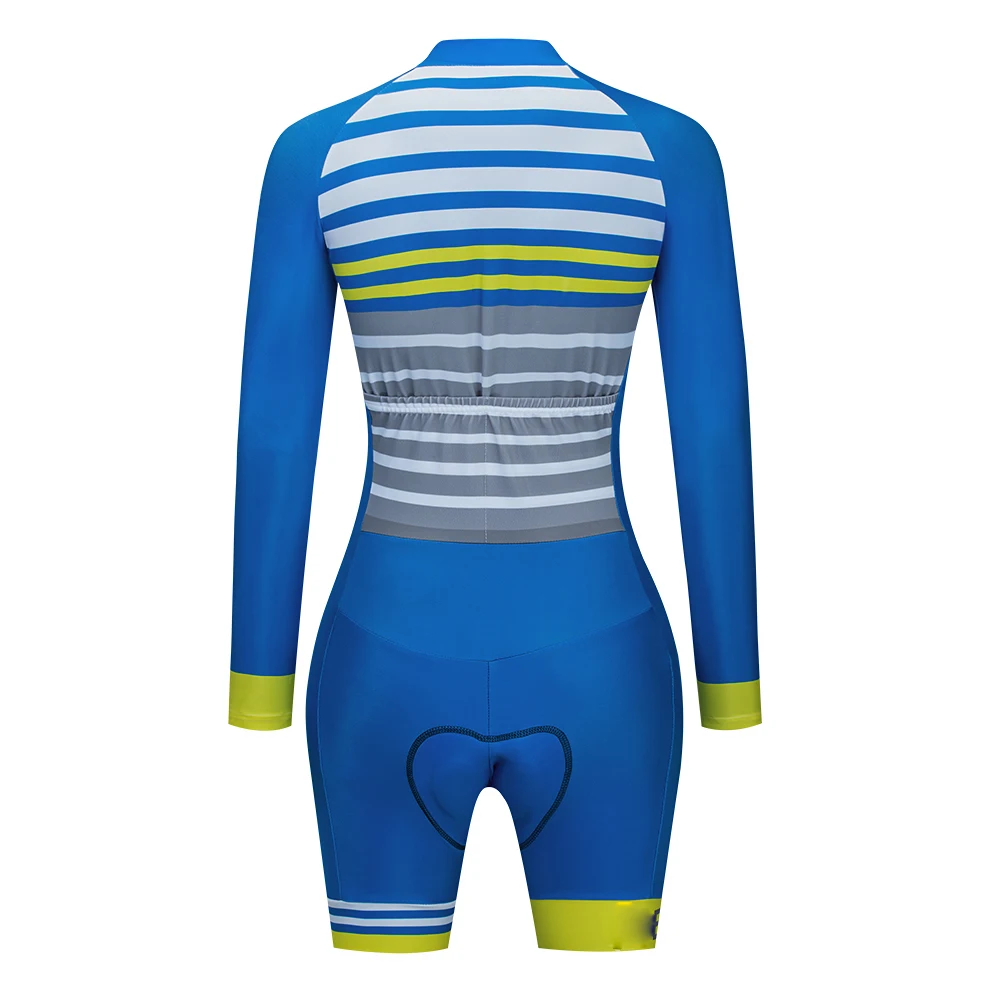 Cycling Triathlon Suit Long Sleeve Bike Clothing Set MTB Bicycle Triathlon Team Aero Cycling Jumpsuit Ropa Maillot Ciclismo