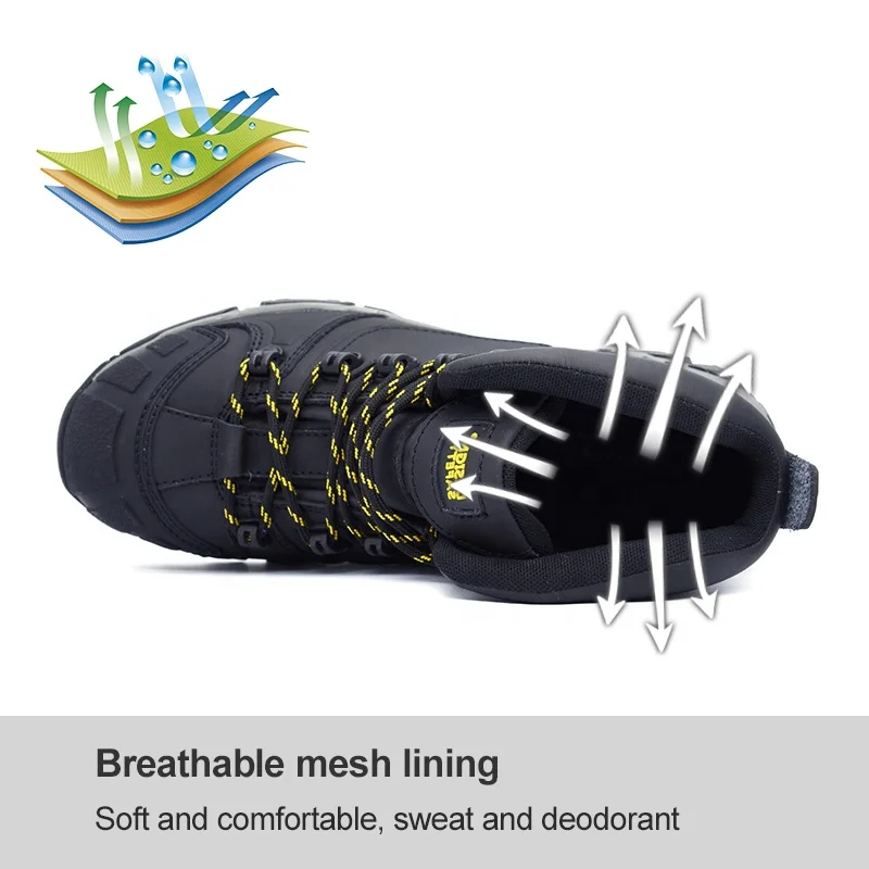 Мужская защитная обувь европейского стандарта, защита от пирсинга, высокая температура, Антистатическая обувь
