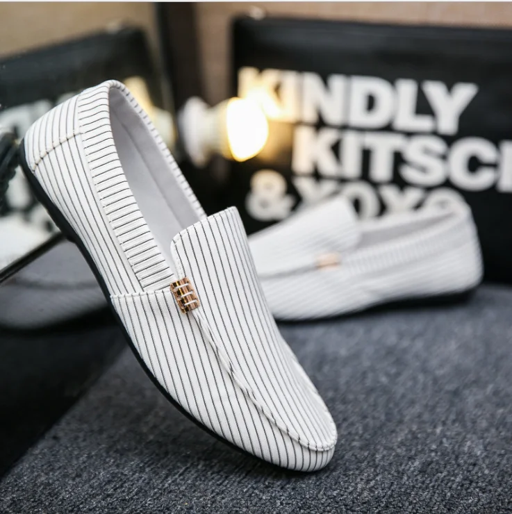 Good Quality Cheaper Spring For Men Walking Cotton Fabric Sneakers Casual Shoes