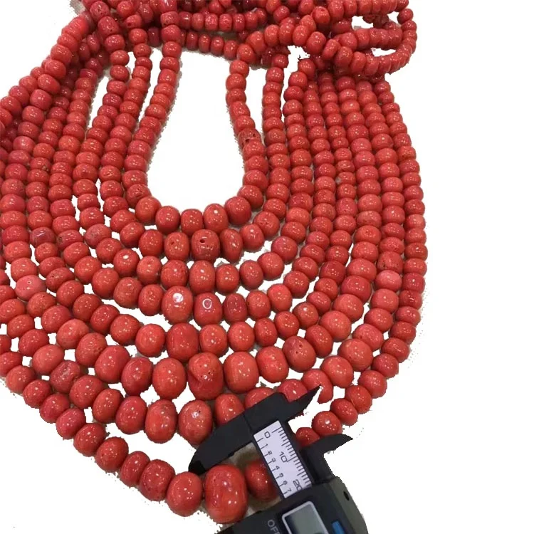 Natural red coral jewelry color raceme hot selling gem wholesale coral beads of any shape