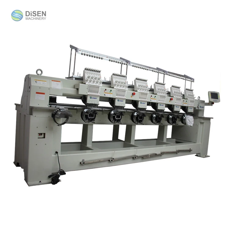 
High speed 6 head 9 pin bed sheet embroidery machine 