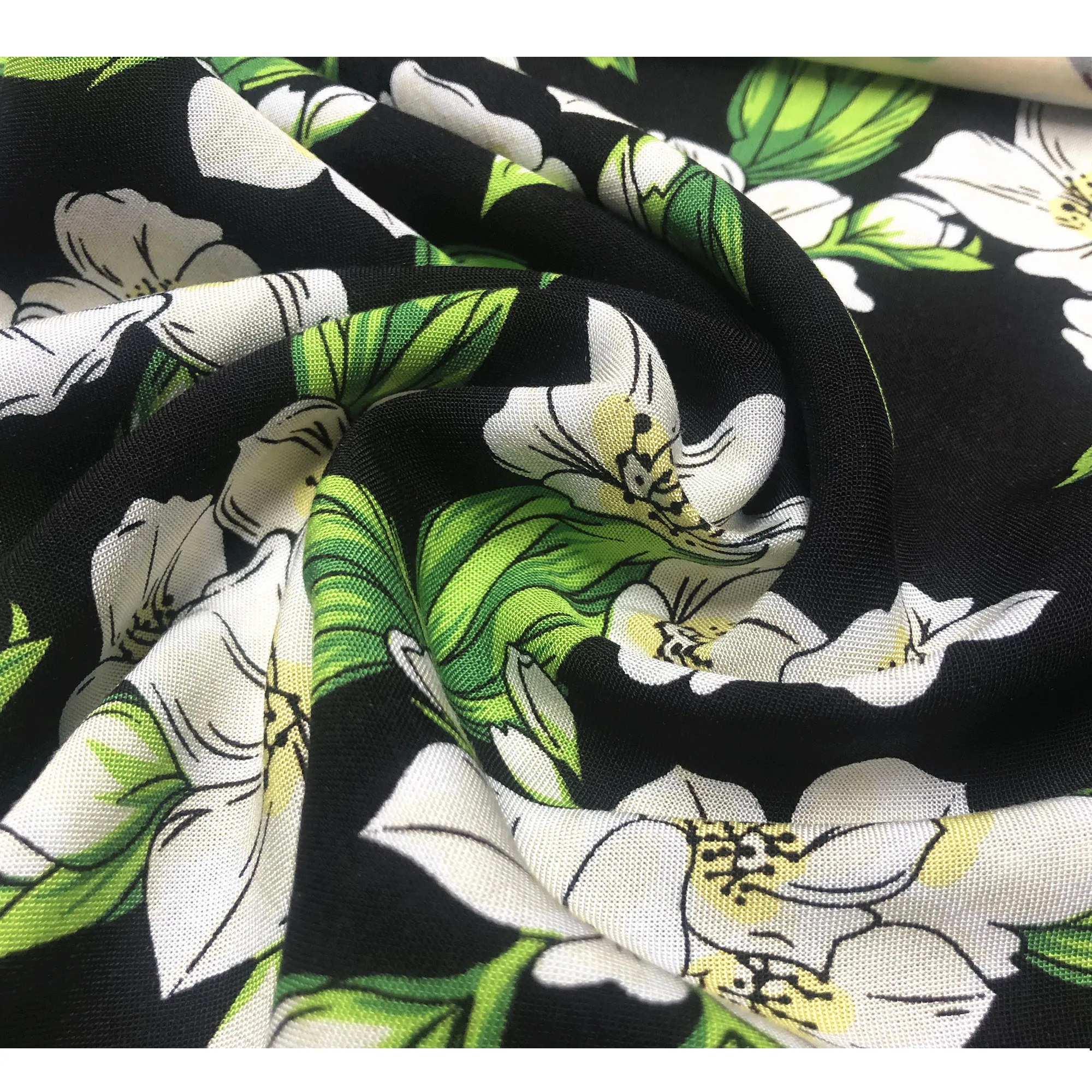
Colorful Custom Floral Pattern Woven Wholesale Digital Print Rayon Fabric For Garment 