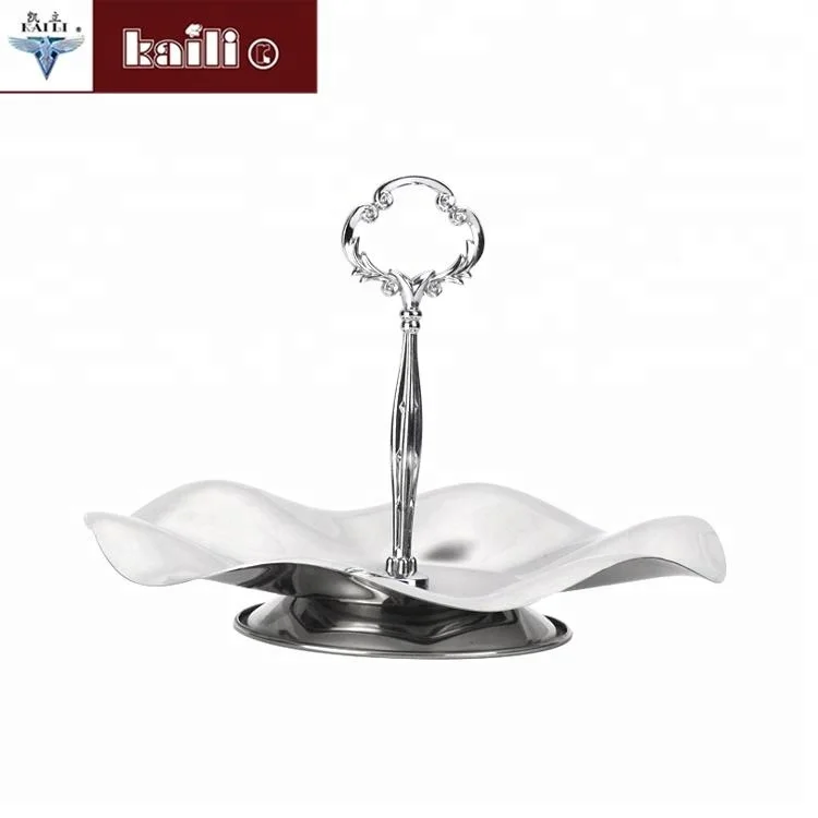 2020 new style wholesale sturdy stainless steel plates metal Dinnerware tray set