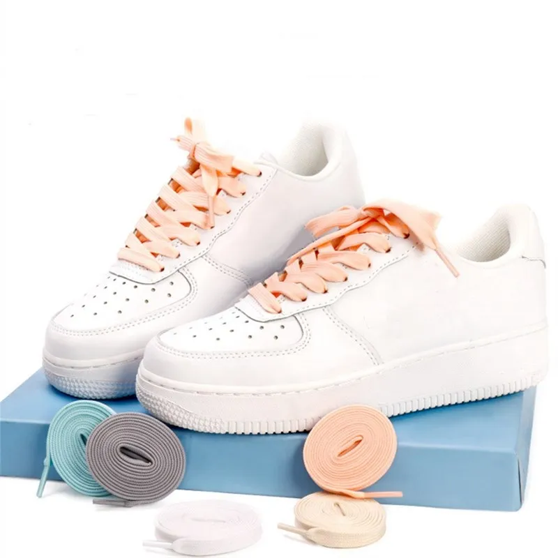 21 colors Casual Sneakers Accessories shoelace Flat Elastic ShoeLaces For Kids And Adult Double Hollow Woven Shoe laces