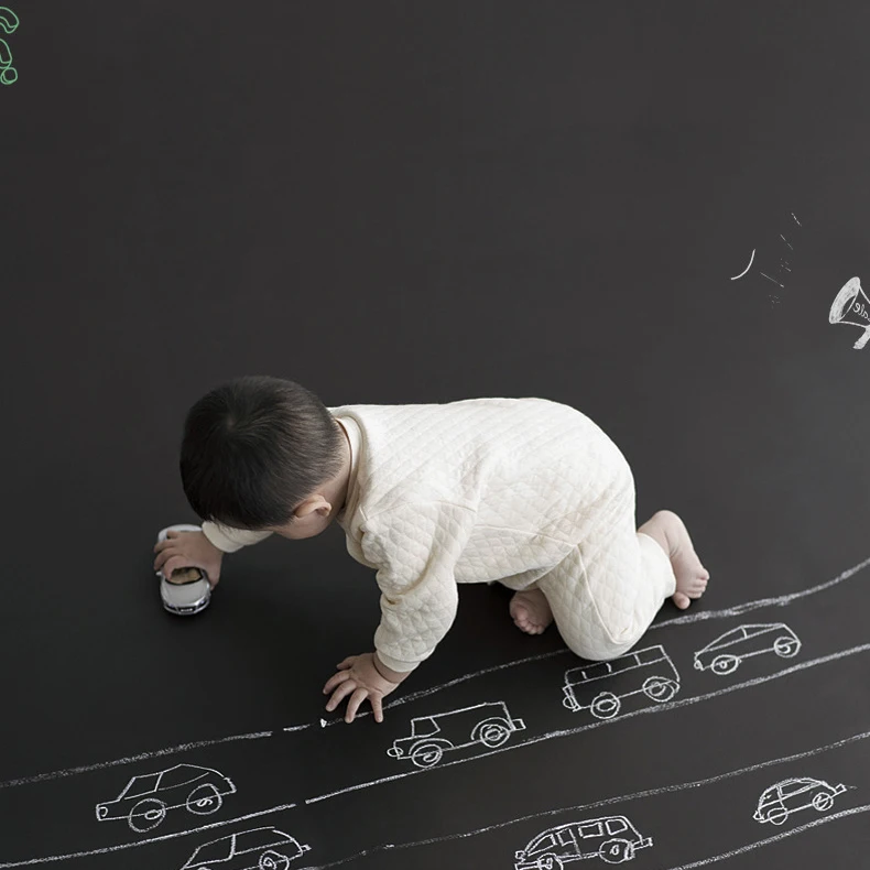 kids room decoration removable vinyl wall stickers black board sticker wall paper