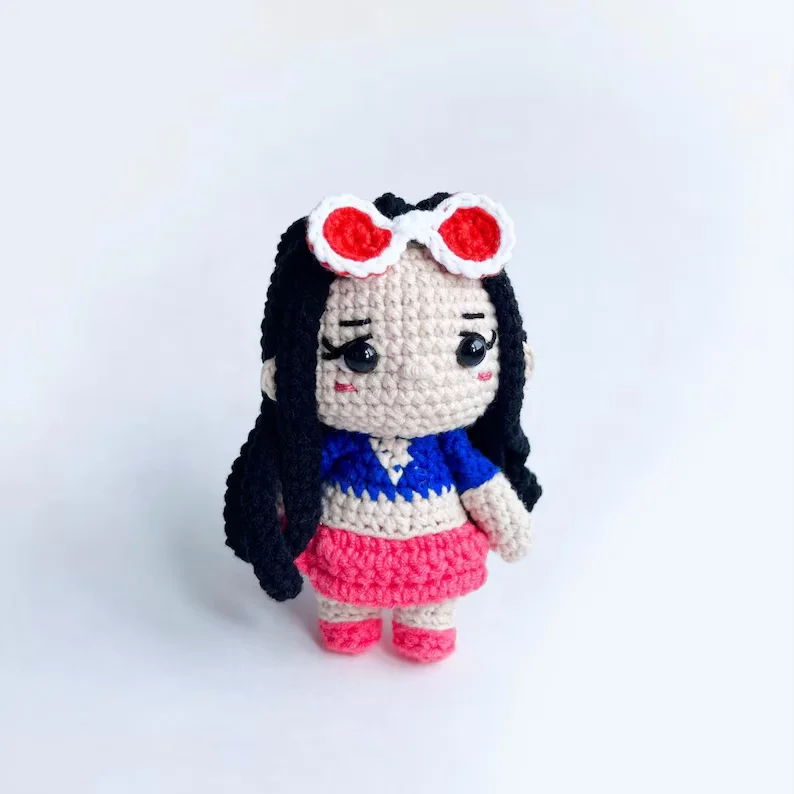 Children Cartoon Character Crochet Doll Amigurumi Mini Zoro Crochet Luffy Doll