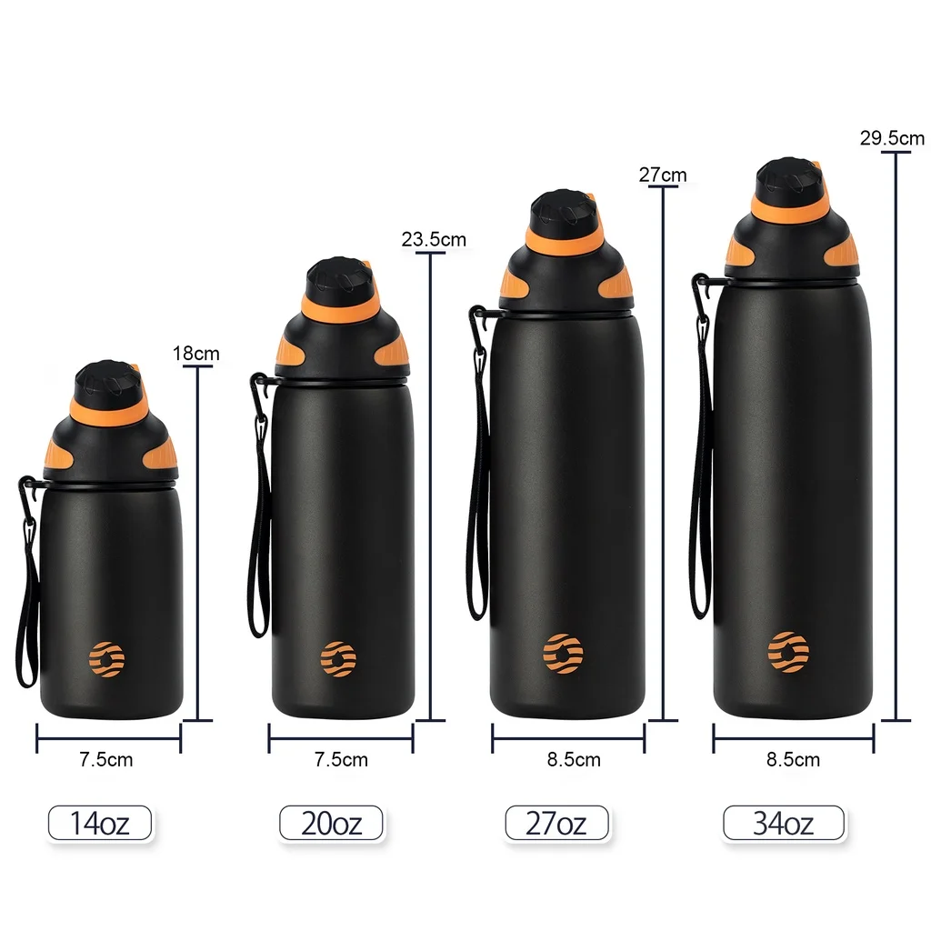 Travel Flask Drink Gym Water Bottle Camping Double Wall Stainless Steel Water Bottle Vacuum Flasks & Thermoses Modern 6-12 Hours