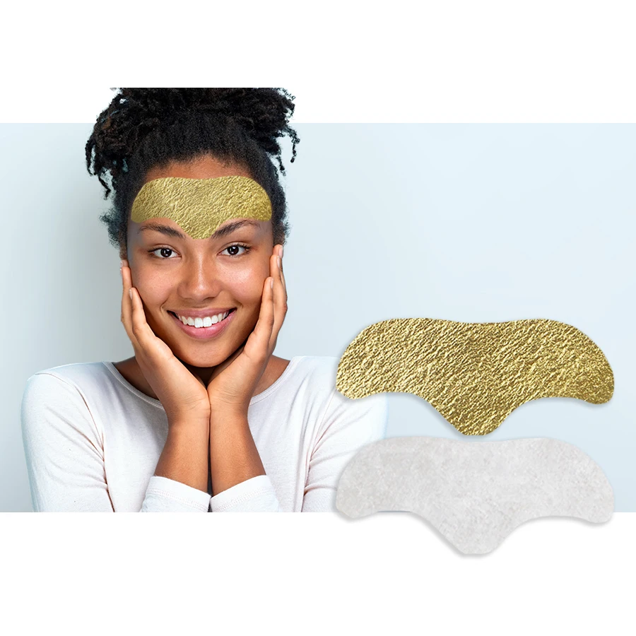 brightening gold foil mask sheet anti wrinkles patch for forehead Nourishing Gold Foil Facial Mask