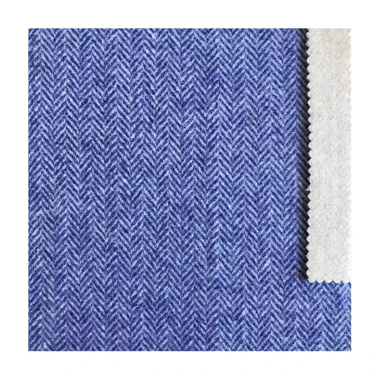 Professional High Strength Trousers Tweed Fabric 100% Polyester Wool Fabric