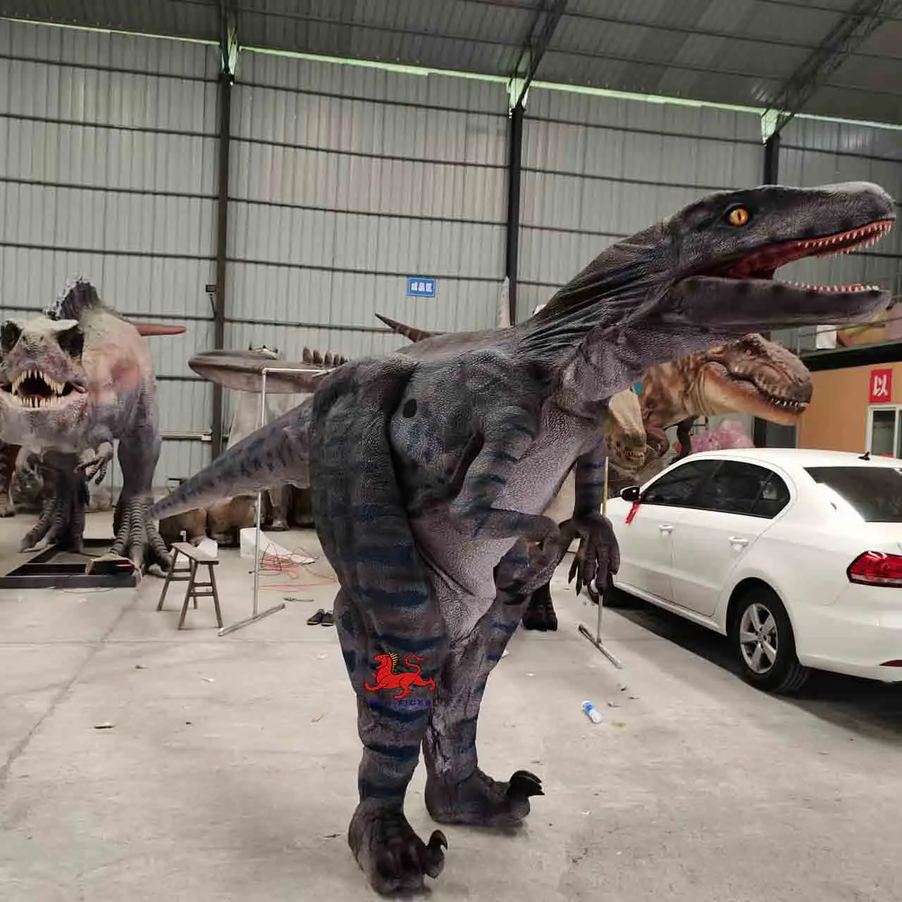 Realistic Hidden legs Dinosaur Costume for adults theme park party hire animatronic dragon costume