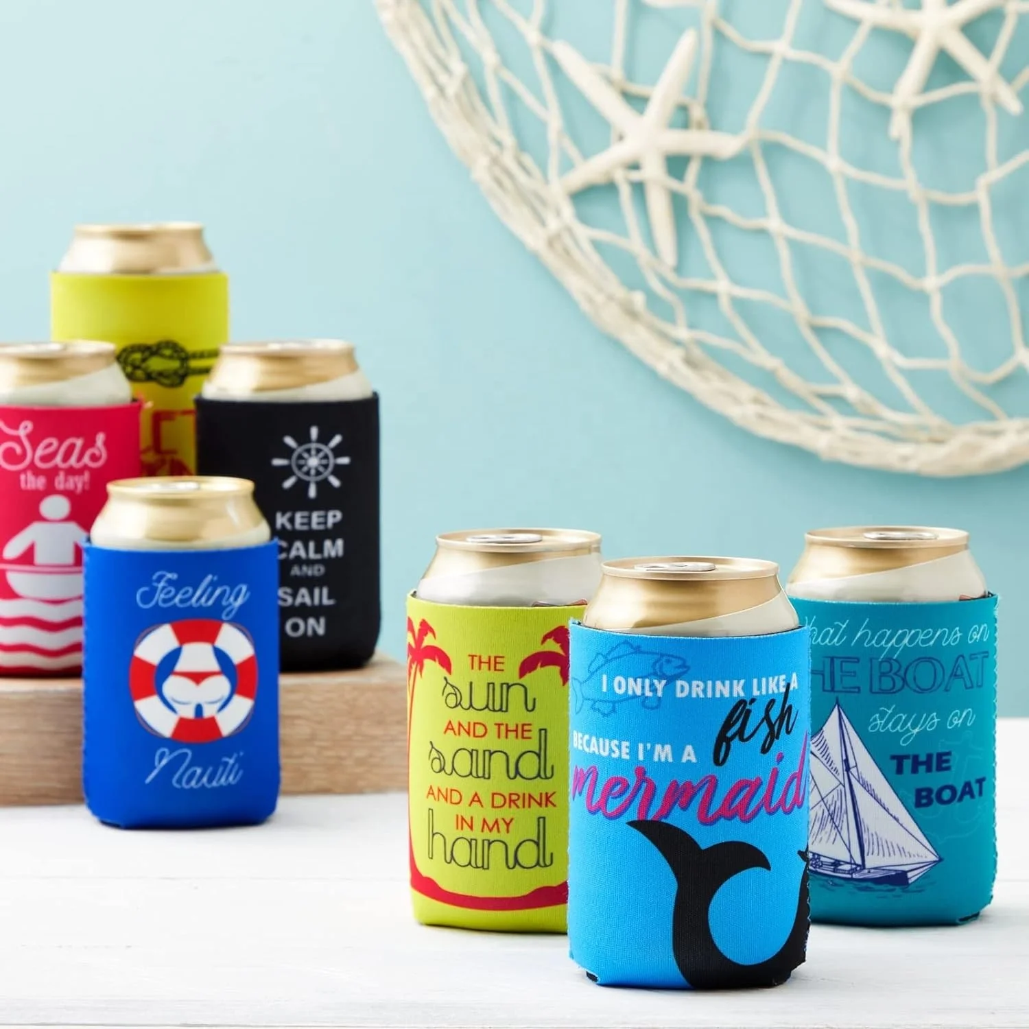 Logo Printed Can Cooler Neoprene Neoprene Tube 375ML Beer Can Cooler Neoprene Stubby Holder