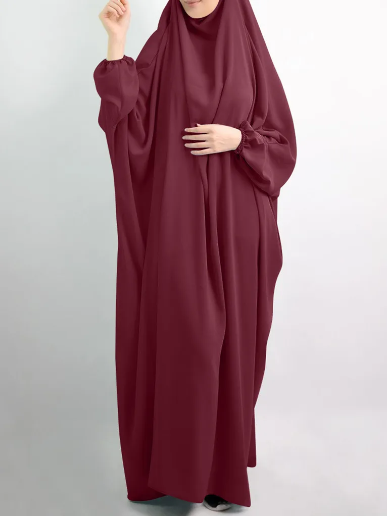 Women Traditional Muslim Islamic Clothing 2023 Long Full Cover Eid Prayer Lady Muslim Hijab Dress Abaya Women Muslim Dress Turke