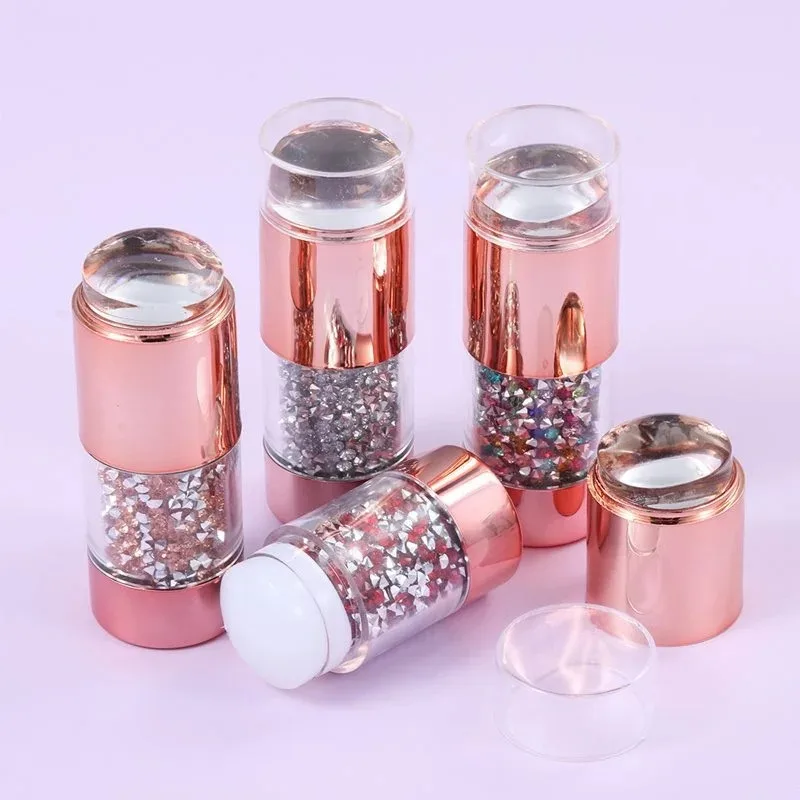 Newest Aurora Pink Nail Compression Molds Wholesale High Quality Nail Compression Molds and Scrapers